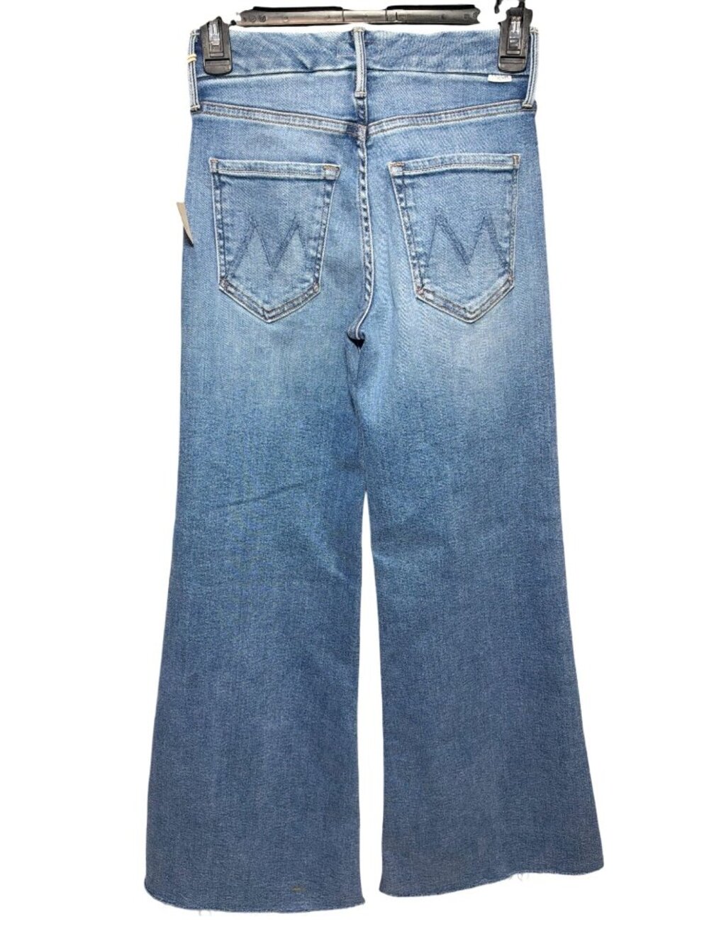 NWT MOTHER The Roller Fray Fan Favorite Wide Leg Jeans Size 23 MSRP $258 - Picture 7 of 8